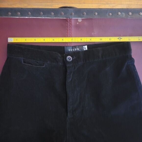 Guess Velvet Classic Black Pants - Picture 15 of 16